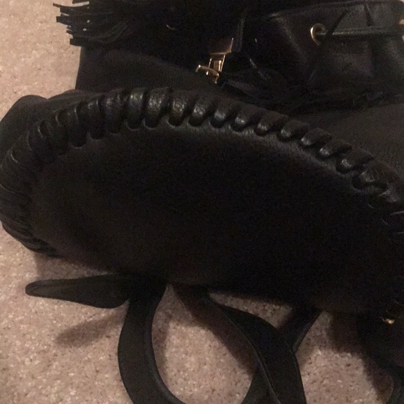 Urban Outfitters Black Leather Backpack main image 7